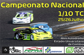 3ª Prova do Campeonato Nacional 1/10 TC Stock, Mod e Trofeu F1